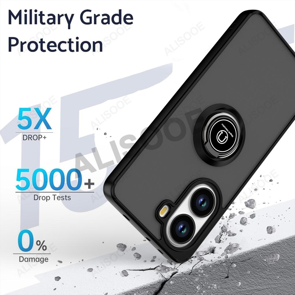 Чехол-подставка Funda для POCO X7 Pro Чехол-броня с держателем-кольцом Защитная крышка для Xiaomi Redmi Turbo 4 Ударопрочный чехол