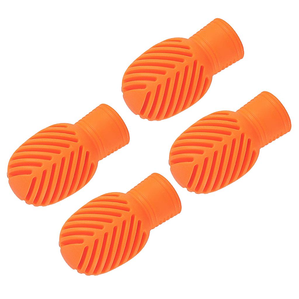4Pcs Silicone Drumstick Mute Practice Tip Drum Mute Drumstick Mute Tip Drum Dampener Replacement Percussion Tip