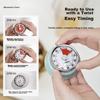 Dretec (Dretec) Japanese Timer, Kitchen Timer, Mechanical Refrigerator Timekeeper, Clock Alarm Reminder, Bright Red
