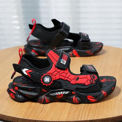 Детские сандалии детские сандалии на липучке для среднего и старшего возраста пляжная обувь сандалии спортивные в стиле меха для мальчиков тренд