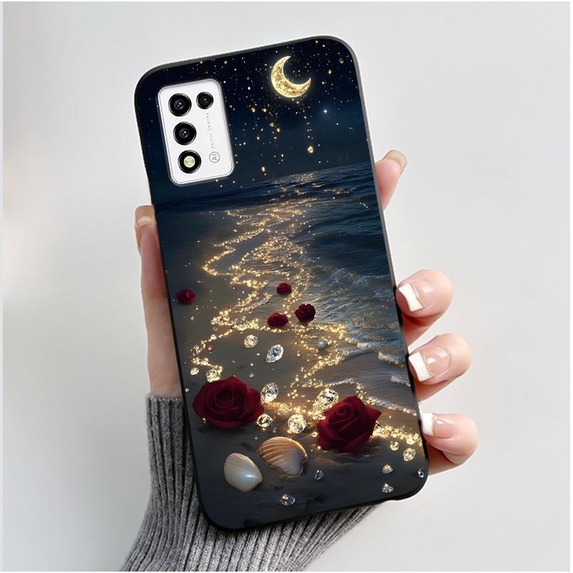 For ZTE Libero 5G III,  A202ZT Soft Silicone Black Case For ZTE Libero 5G II, A103ZT Popular Pattern Panda Shockproof Shell