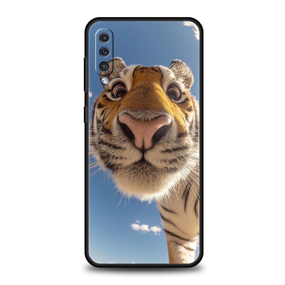 Чехол для телефона Samsung Galaxy A56 A36 A26 A16 A06 A54 A42 A34 A24 A22 A20 A12 A40 A50 5G Мягкий ТПУ Чехол Мультяшный Рисунок Тигра