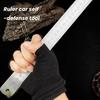 Прочная линейка из нержавеющей стали, 50 см, с кобурой, дюймовая/сантиметровая, двойная шкала, измерительный инструмент для точной работы и экстренного использования.