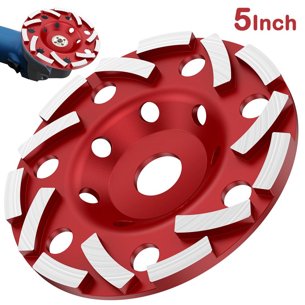 5-дюймовый алмазный шлифовальный диск, высококачественный стойкий алмазный шлифовальный круг, абразивы для бетона, металлообработки, режущего лезвия пилы