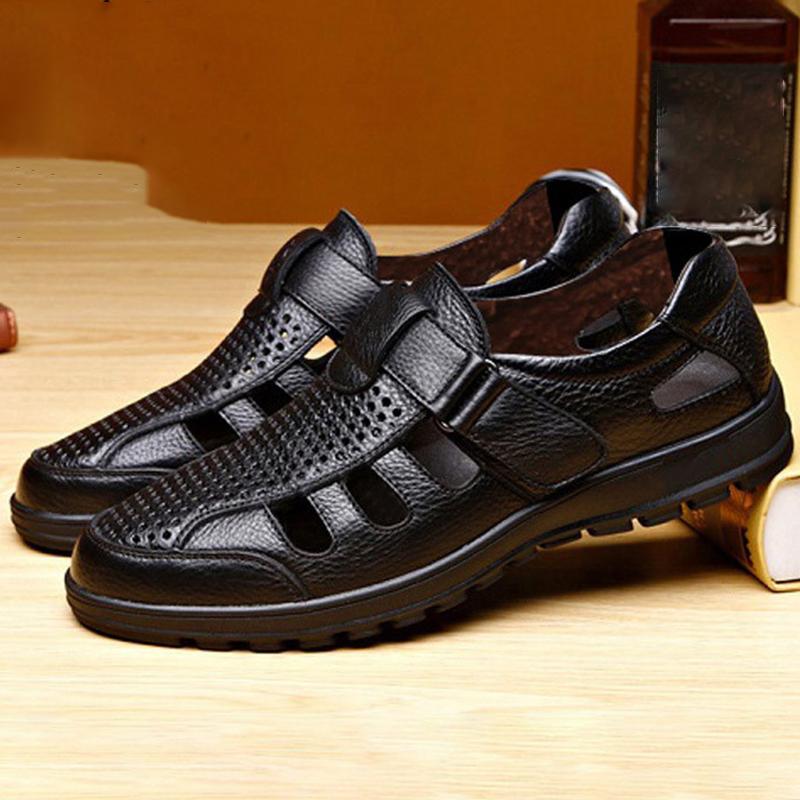 Модные летние мужские сандалии, модная повседневная обувь, мужские сандалии с открытыми носками, дышащая пляжная обувь с мягкой подошвой, легкая обувь для отдыха на открытом воздухе