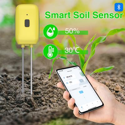 SGS08 Умный Bluetooth-тестер почвы, измеритель температуры и влажности, водонепроницаемый термогигрометр, датчик полива сада