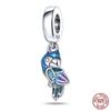 3MM 925 Bracelet 925 Sterling Silver Flower Bird Series Charms Bead For Women Fashion DIY Jewelry Gifts Making