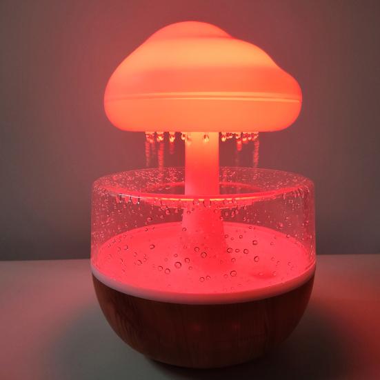 Увлажнитель воздуха «Облако-дождь» со светодиодной подсветкой 7 цветов, низким уровнем шума, креативной формы