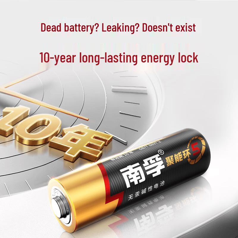 Nanfu AA/AAA Alkaline Batteries CN plug (adapter included)