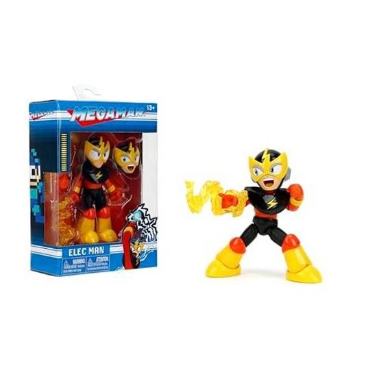 Jada Toys Рокмен 4-дюймовый Элекмен - Фигурка 112 Масштаба Волна 2 Более 15 Точек Артикуляции Сменные Кисти Голова Молнии Аксессуары