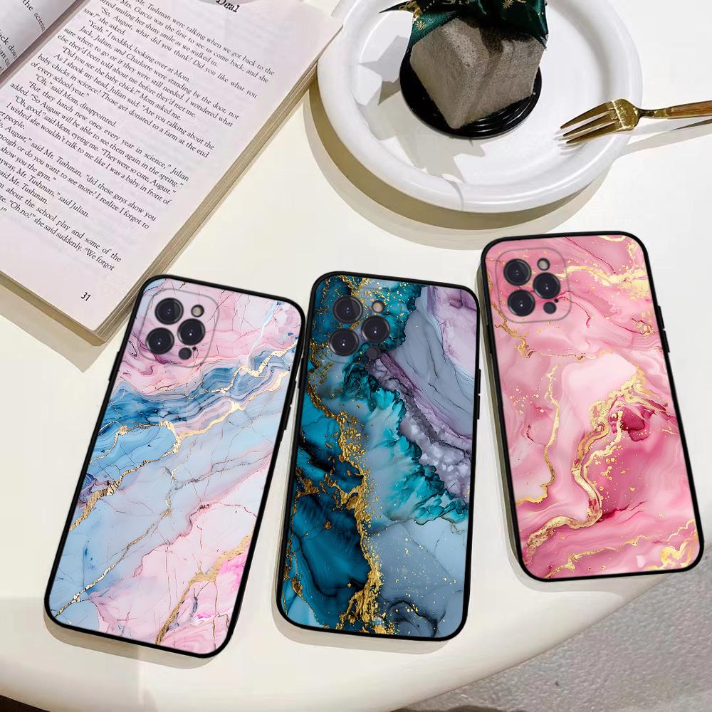 Мраморный Арт Чехол для Телефона Для IPhone 16 15 14 11 12 13 Mini Pro XS Max Чехол 6 7 8 Plus X Funda Оболочка
