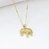 1Pcs Hot-Selling Beetle Lobster Bee Elephant Mushroom Zircon Pendant Necklace for Men Women Daily Party Jewelry Accessories