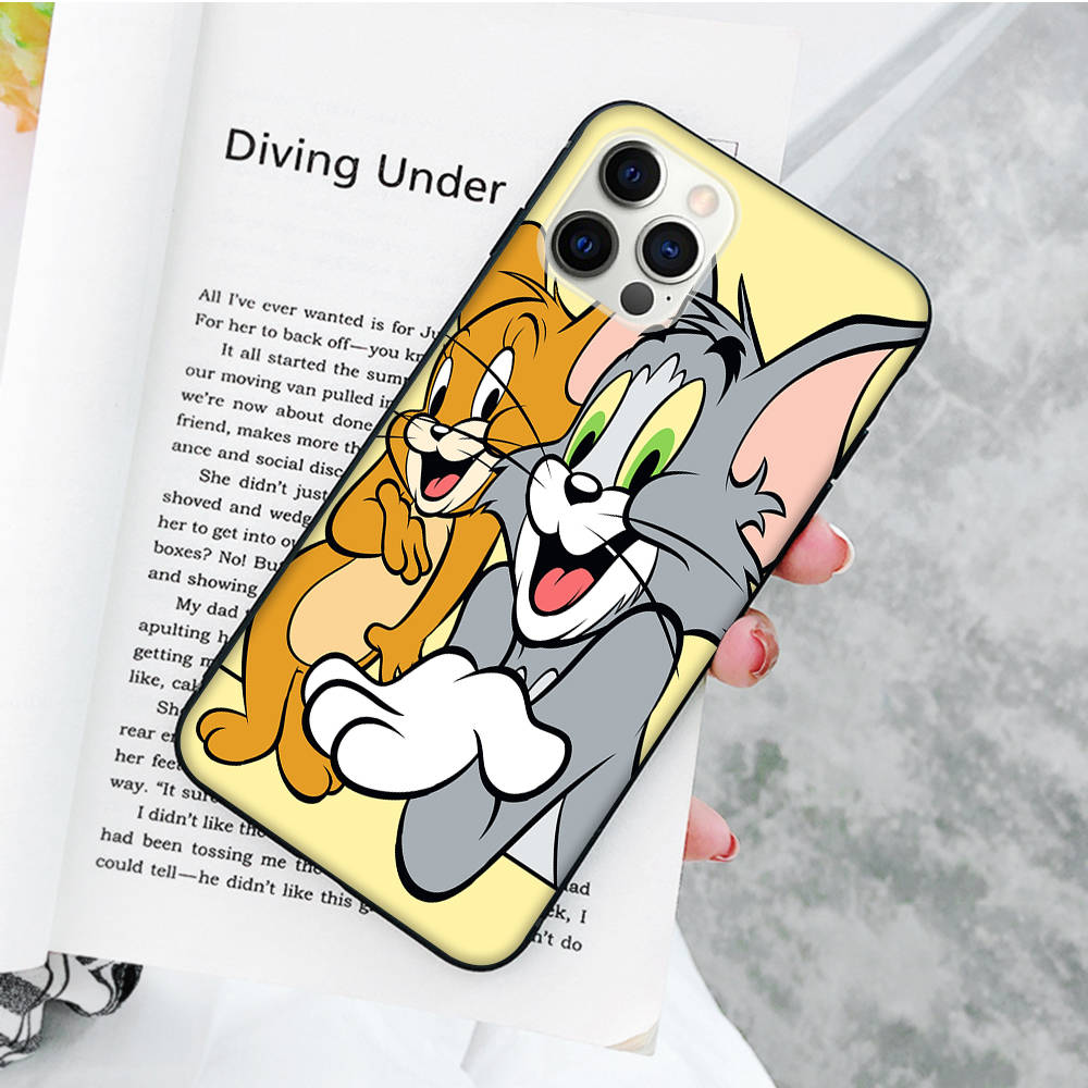 Мягкий чехол JT47 Cat Tom and Mouse Jerry для OPPO Reno 8 6 5 4 Pro Plus Find X3 A17 A3 A31 A38 A40 A53 A54 A55 A74 A76 A78 A77 A80 A94 A95 A96 Lite