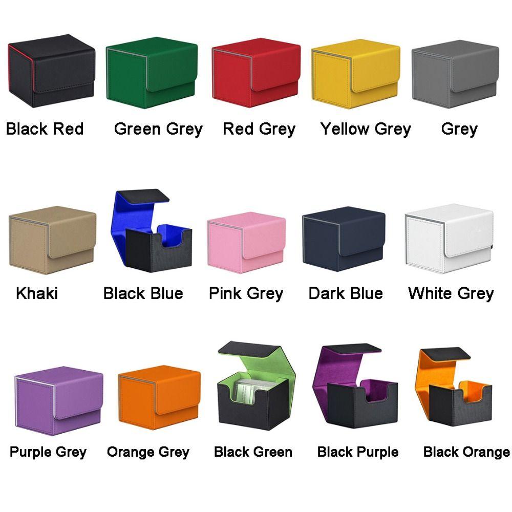 Flip Cover Trading Card Deck Box Magnetic Game Cards Storage Box  Gathering Card