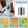 Rotary Cheese Grater Hand Crank, Kitchen Shredder Speed Mandolin Slicer Nut