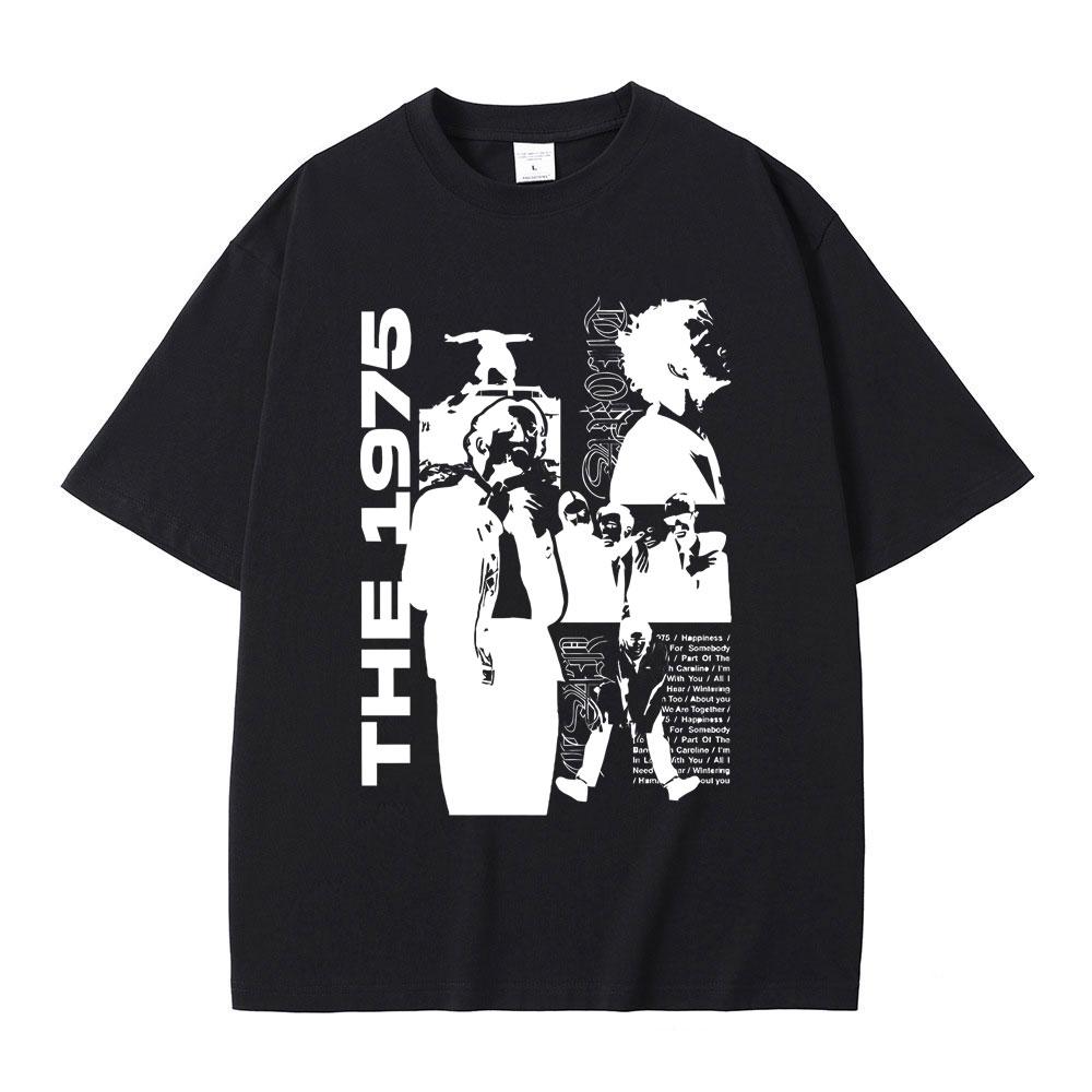 Рок-группа The 1975 Being Funny in A Foreign Language Принт Футболка Футболки с графикой Мэтти Хили Инди Альтернативная Мода Футболка