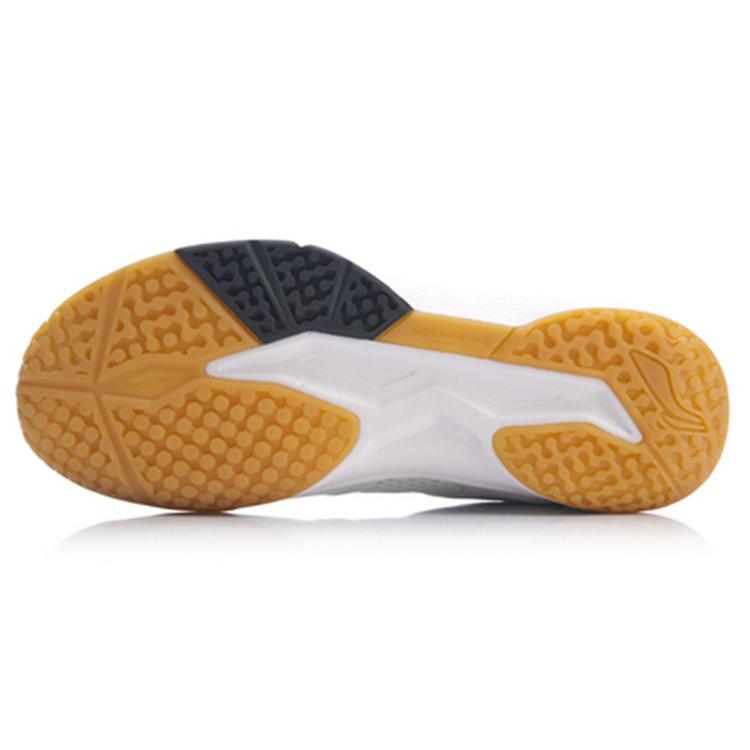 Li Ning Swirl V2 Резиновые Многоцветные Амортизация Скользкие Устойчивые Поддержка Легкие Низкие Бадминтонные Кроссовки Унисекс Белые AYTP029-3