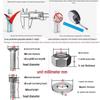 White Zinc Serrated Flange Hex Bolt Screw & Nut Set M4-M8, Plated Flange, Knurled Cross