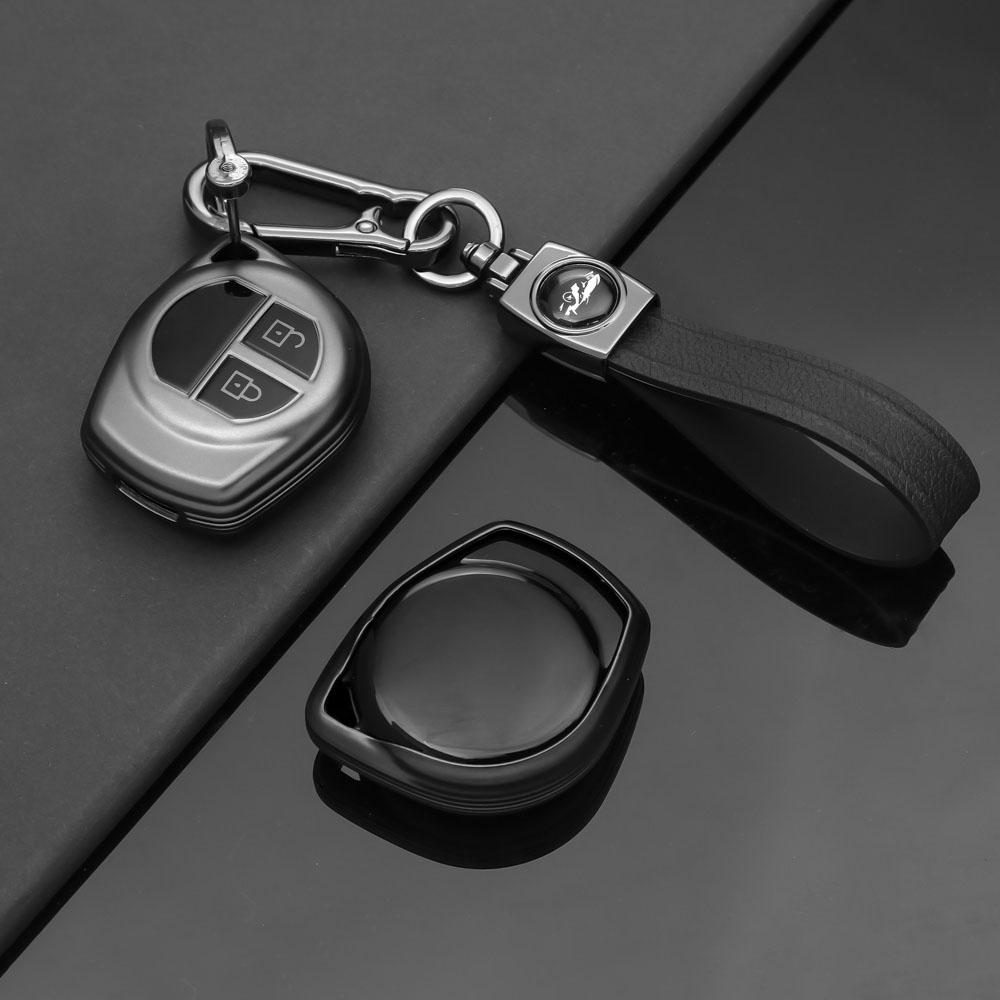 Чехол-брелок из ТПУ для автомобильного ключа Suzuki SX4 Swift Liana Vitara Jimny Alto Ignis Esteem 2 кнопки Защитный корпус для автосигнализации Аксессуары