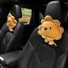 Cartoon Lion Lion Plush Car Neck Pillow Crab Car Waist Cushion Cute Auto Headrest  Car Accessorie
