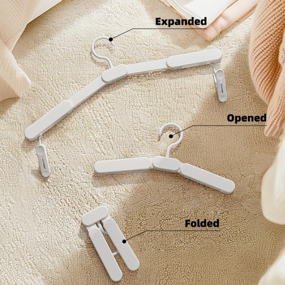 Expanded Travel Hangers Mini Size Pant Clips Durable Foldable Clothes Hanger  Business Trip