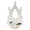 jijijing Pearlescent Texture Jewelry Tray, Gothic Retro Arch Design Organizer, 3D Printed Storage Box for Rings Earrings Bracelets