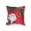 Милый снеговик Рождественская тематика Печатный узор Полиэстер Наволочка для подушки Домашняя Гостиная Диван Декоративная подушка Наволочка