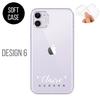 PERSONALISED phone case initials name transparent silicone cover for iphone iPhone 13 Pro Max 7 8 Plus Xs max Xr 11 14 Pro Max