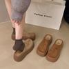 Баотоу полутапочки на толстой подошве женская осенняя одежда 2025 года новые туфли Muller знаменитости из Интернета обувь без каблука для ленивых кексов