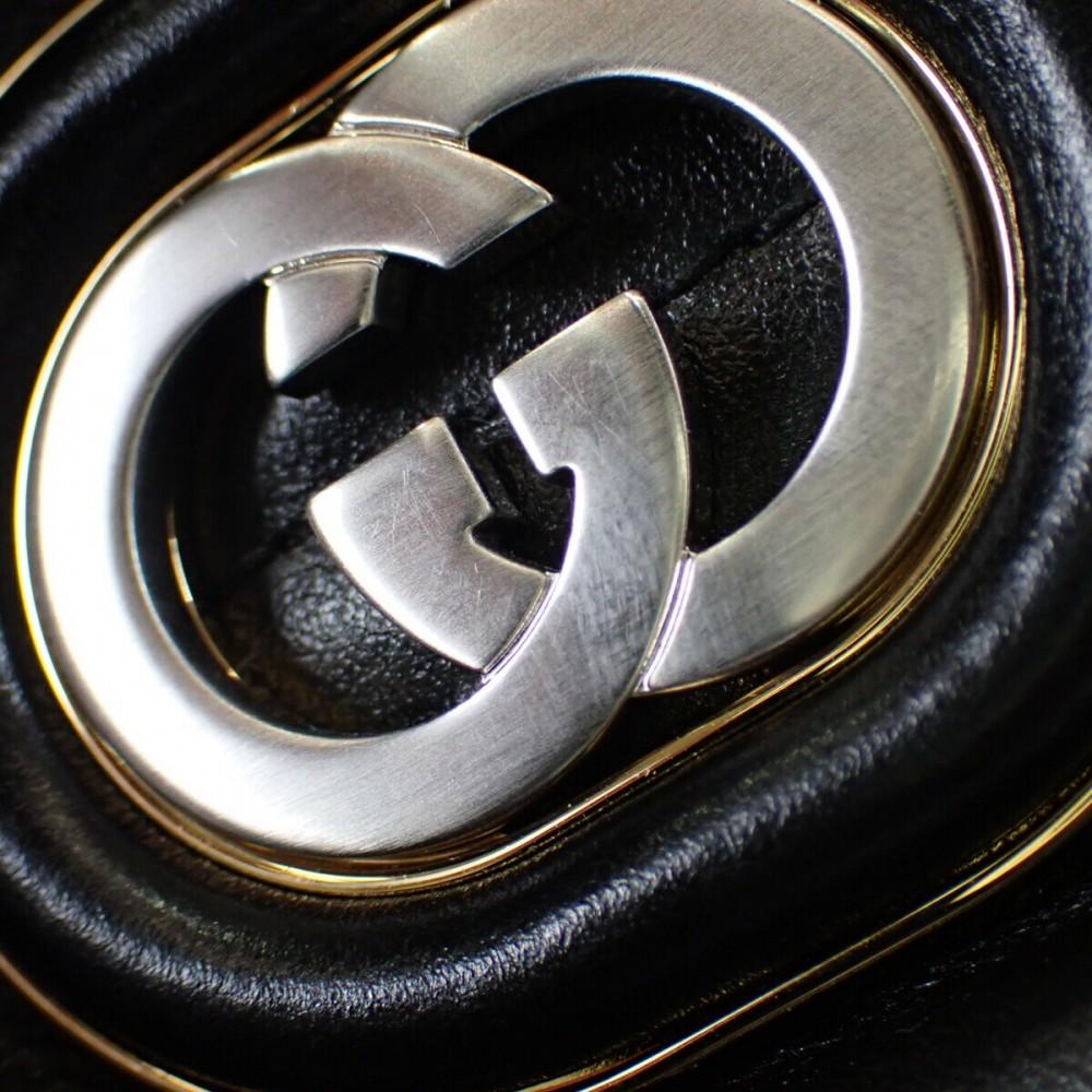 Gucci 746210_DAAAN_1000 сумка 2 в 1 черная кожа Женская