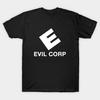 Мужская черная футболка с принтом Логотип Evil Corp - Mr Robot Печать на трансферной бумаге без вырезания Хлопковая футболка