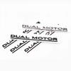 ABS Dual Motor Letters Rear Boot Tailgate Trunk Logo Emblem Badge Car Sticker Decal for Tesla Model 3 Model X Model S Y NH1