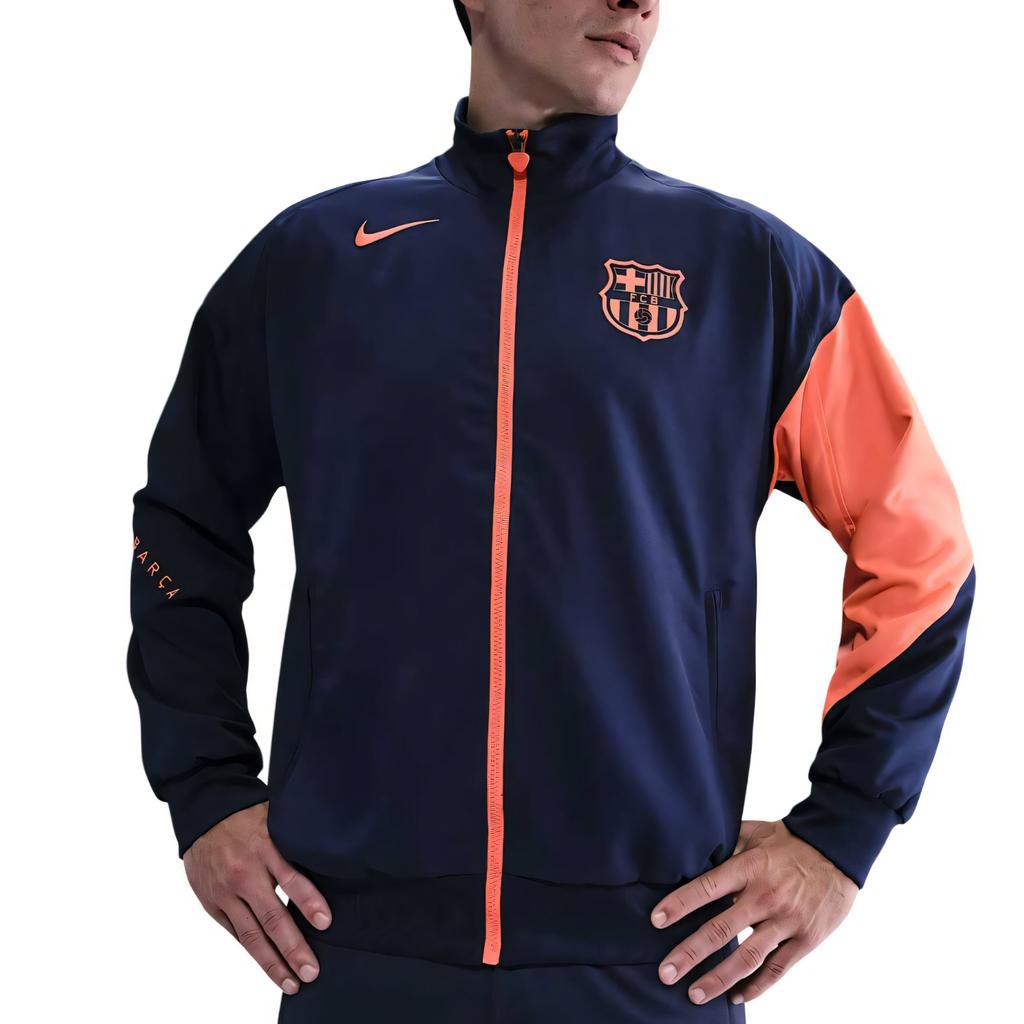 Nike ФК Барселона Третья тренировочная мужская куртка Nike Dri-FIT Total 90 для футбола, гимн HM3334-410