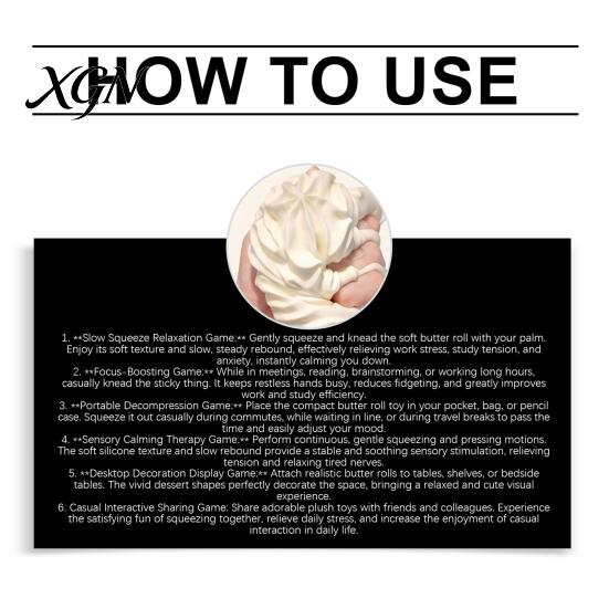 Stress Management Tool White Cream Squeeze Ball, Palm Kneading Toy, Soft Texture Decompression Hand Therapy Toy for Adults Kids, TPR Fidget