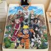 1PC Naruto Sunset Reflection Patterned Flannel Blanket Suitable For All Seasons For Home Decor Warmth And Comfort Gifts Holiday Present