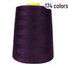402 High-Speed Polyester Sewing Thread, 8000 Yards, Black & White for Industrial Sewing Machines