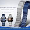Для Huawei WATCH 4Pro Mars Титановый Металлический Ремешок для Часов 4PRO Титановый Сплав Серебристо-Синий Новый Браслет-Цепочка для Часов с Изогнутым Концом Ремешок для Часов