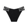 Sexy Panty for Woman Breathtable Lace Decoration Seamless Comfortable Solid Color Low-Waist Underwear