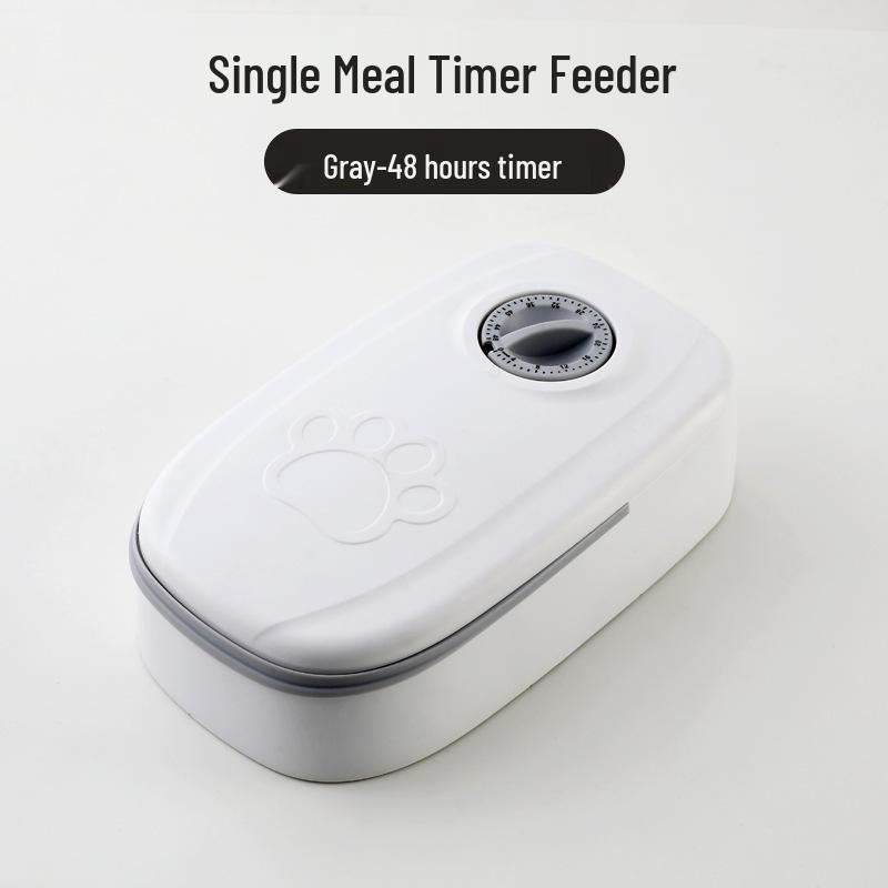 Автоматическая кормушка для домашних животных с двумя отделениями для собак и кошек - Таймерная и количественная подача сухого и влажного корма