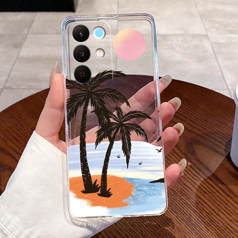 Чехол для Realme 15X 5G RMX5250 / C85 5G RMX5253 Чехол Эстетичный Милый Кот Астронавт Мягкий Силиконовый Чехол Прозрачный Чехол для Телефона