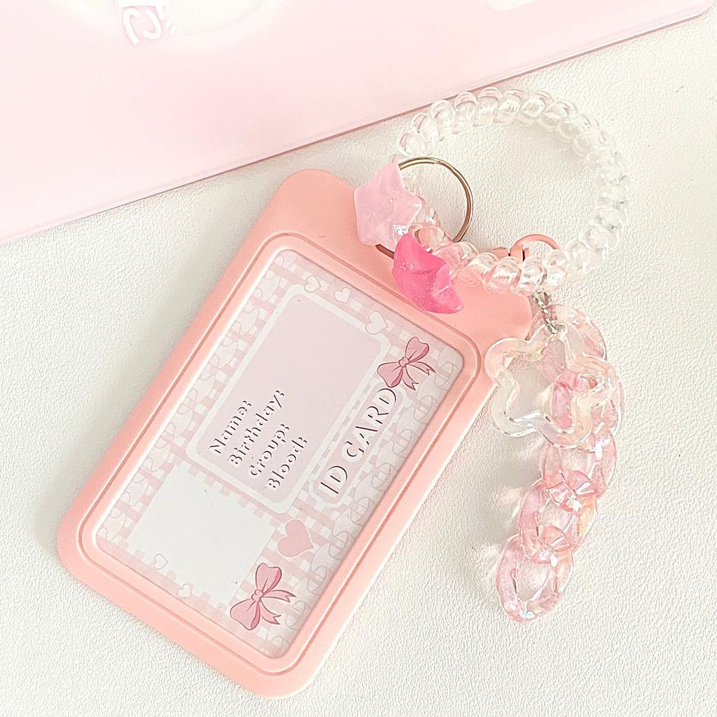 Чехол с мультяшным принтом, идентификационная бирка, чехол для рабочей карты с эластичным ремешком на запястье, держатель для бейджа, чехол для деловой карты доступа