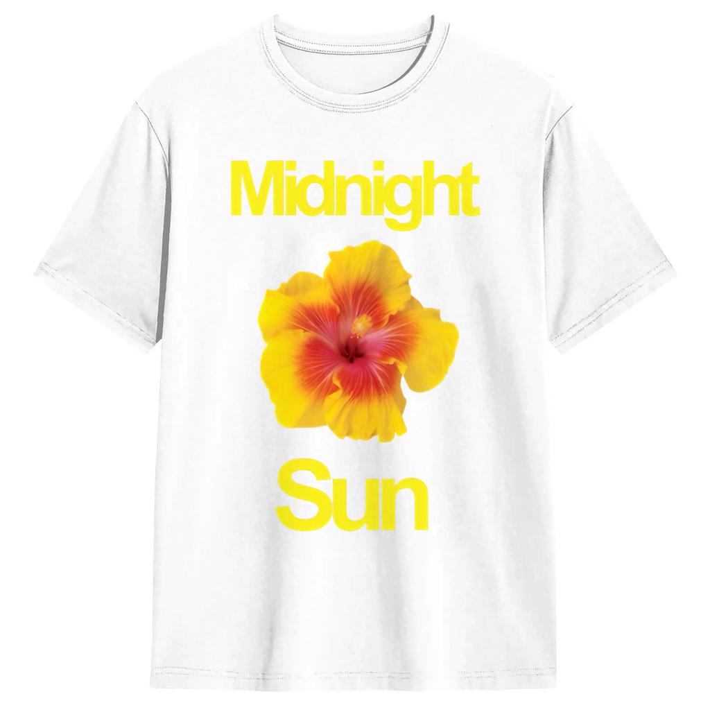 Футболка Larsson Midnight Sun для унисекс Унисекс Повседневные хлопковые футболки Круглый вырез Короткий рукав Летняя модная футболка Одежда Топы
