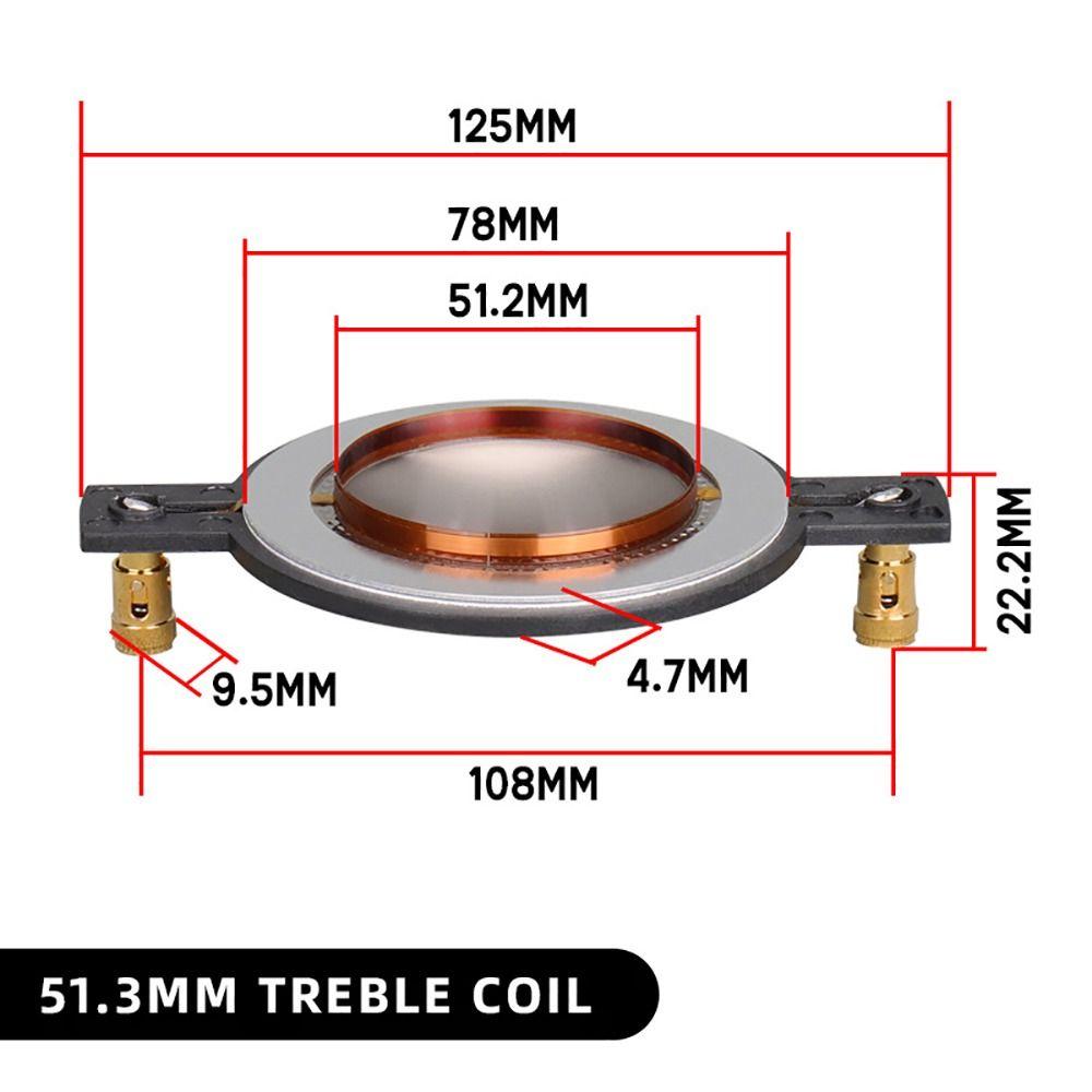 1Pcs Titanium Film Tweeter Voice Coil Membrane DIY Parts Treble Coil
