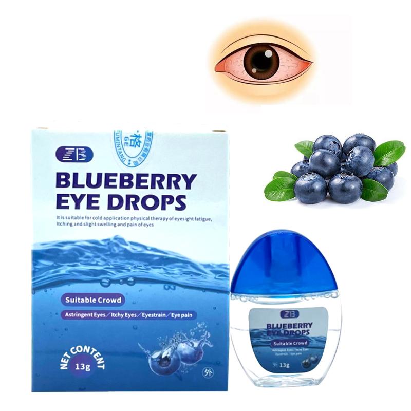 Cool Eye Drop Blueberry Essence Eye Drops Relieves Red Eyes Blurred Vision Dry Itchy Eyes Clean Detox Protect Eyesight
