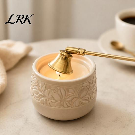 Алюминиевая крышка-гаситель для пламени свечи, с длинной ручкой, колоколообразным наконечником, прочный металлический гаситель, для безопасного тушения