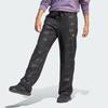 Adidas Embossed Monogram Fleece Pants Knitted Sweatpants Women's Black IA3178