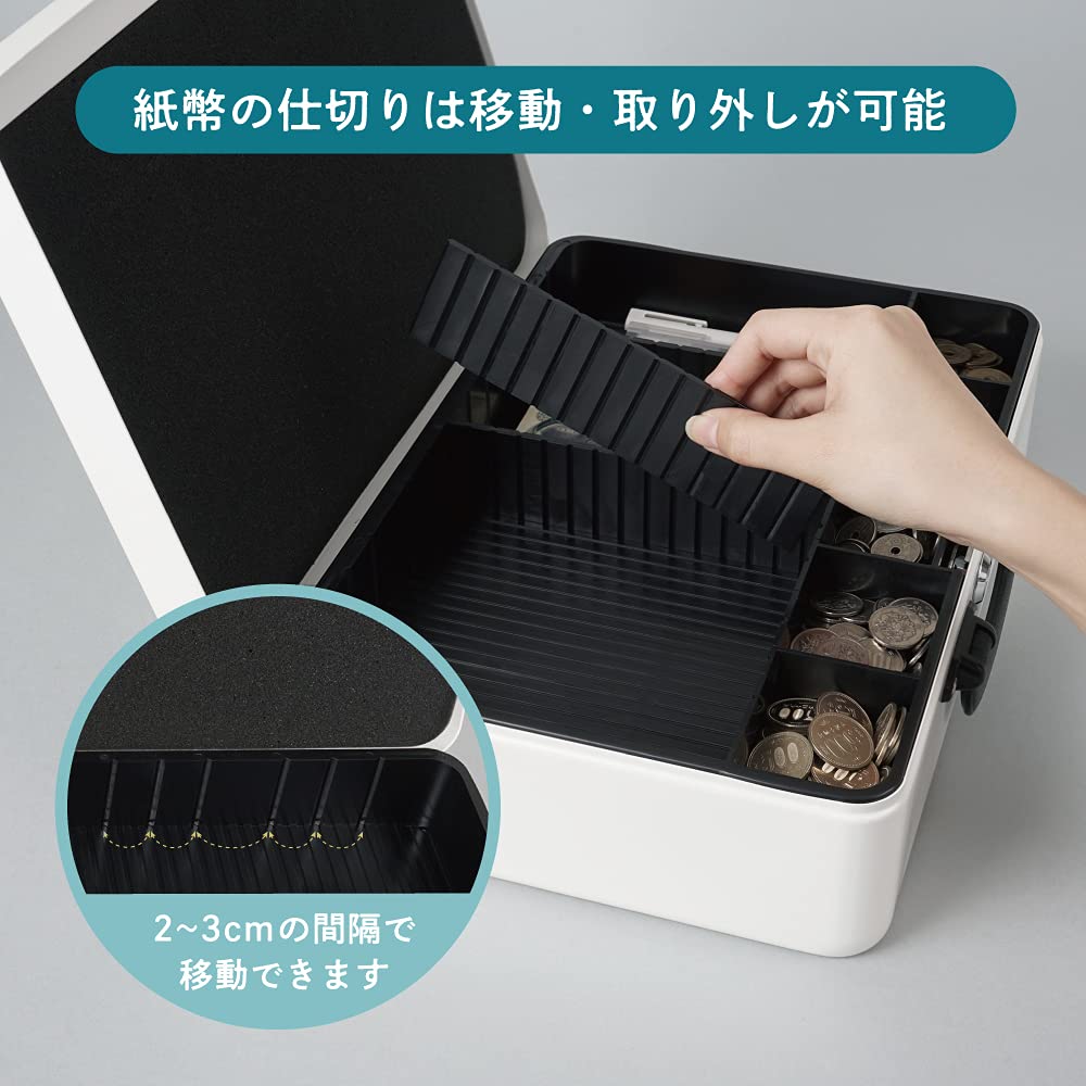 Carl Office Equipment MR-2700 Портативный денежный ящик, стиль кейса, простой кассовый аппарат с цилиндровым замком