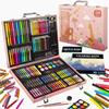 150PC Art KINSPORY Coloring Art Wooden Drawing Art Supplies Markers Crayon Color Pencils for Budding Artists Set, Kit, Case,