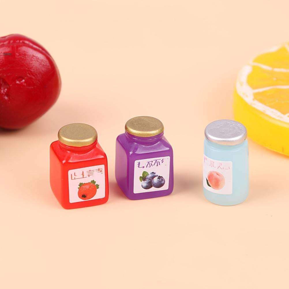 1:12 миниатюрных бутылочек для напитков, кукольный домик, фруктовый соус, кухонная модель еды, сделай сам, игрушка, аксессуары для кукольного дома, игровая игрушка с крошечной едой