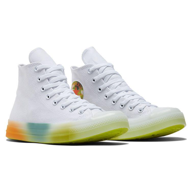 Converse Chuck Taylor All Star CX High Spray Paint — белые кроссовки унисекс, оранжевые A03462C